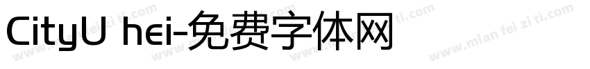 CityU hei字体转换
